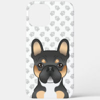 Black Tricolor French Bulldog Frenchie Dog & Paws