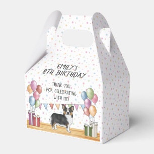 Black Tricolor Pembroke Corgi Geburtstag Vielen Da Geschenkschachtel