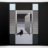 Black Trifold Card Dreifach Gefaltete Karte (Innenseite Mitte)