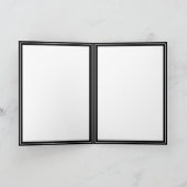 Black Trimmed Photo Template Karte (Innenseite)