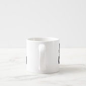 Black Trinity Knot Celtic Cat Espresso Tasse (Rückseite)