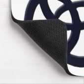 Black Trinity Knot Celtic Cat Mousepad (Ecke)
