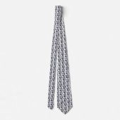 Black Trinity Knot Celtic Cat Neck Tie Krawatte (Rückseite)