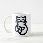 Black Trinity Knot Celtic Cat Tasse (Links)
