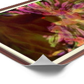 Black Trippy Cat Poster (Ecke)