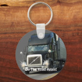 Black Truck Lkw Autofahrer Art Schlüsselanhänger (Vorderseite)