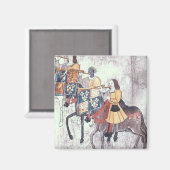 Black Trumpeter Magnet (Vorderseite/Rückseite)