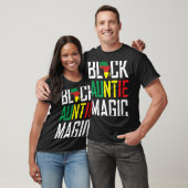 Black Ttie Magic Tante Godmata afrikanische Herkun T-Shirt (Unisex)