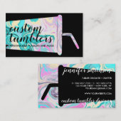 Black Tumbler Reiseschleifmaschine Visitenkarte (Vorne/Hinten)