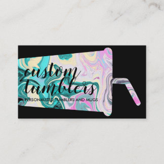 Black Tumbler Reiseschleifmaschine Visitenkarte