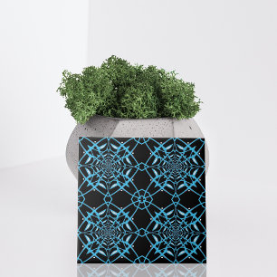 Black & Turquoise Abstract Modern Pattern Fliese