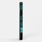 Black & Turquoise Paisley iPhone 5 Fall Case-Mate iPhone Hülle (Hinten/Rechts)