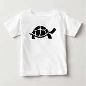 Black Turtle Vector Baby T-shirt (Vorderseite)