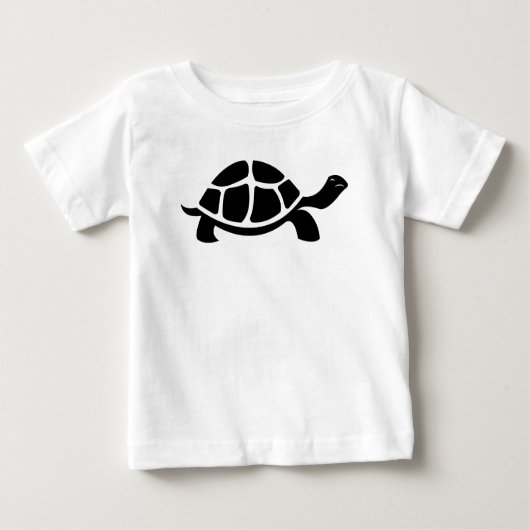 Black Turtle Vector Baby T-shirt (Vorderseite)