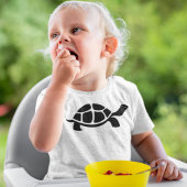 Black Turtle Vector Baby T-shirt
