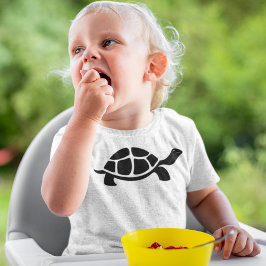 Black Turtle Vector Baby T-shirt