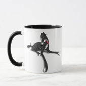 Black Tux Greyhound-Tasse Tasse (Links)