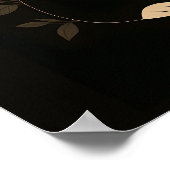 Black Tuxedo Cat Introvertierte Gesellschaft Poster (Ecke)