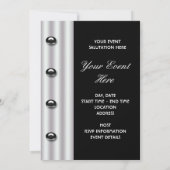 Black Tuxedo Formal Event Black Einladungen (Rückseite)