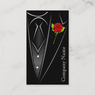Black Tuxedo Men's Wear Business Card Visitenkarte