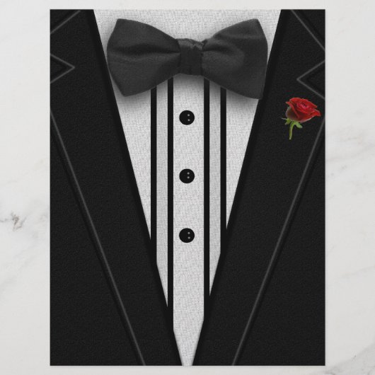 Black Tuxedo mit Bow-Krawatte Flyer (Vorne)