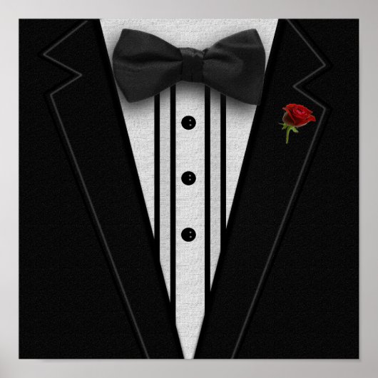 Black Tuxedo mit Bow-Krawatte Poster (Vorne)