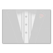Black Tuxedo mit Bow-Krawatte Tischnummer (Rückseite)