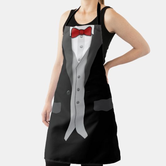 Black Tuxedo Red Bow Krawatte und Vest Schürze (InSitu)