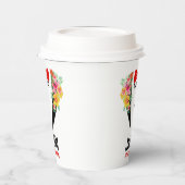 Black Tuxedo Red BowTie & Trauzeuge Texto Papier C Pappbecher (Links)