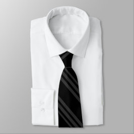Black Tuxedo Stripe Charcoal Gray Formal Krawatte