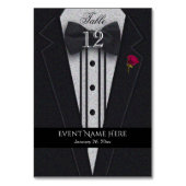 Black Tuxedo Tischnummer (Vorderseite)