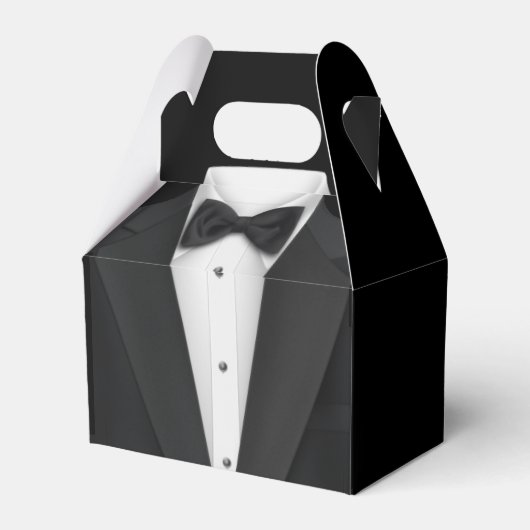 Black Tuxedo und Hochzeitskleid Geschenkschachtel (Rückseite)