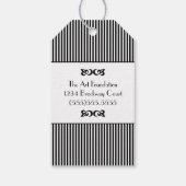 Black Tuxedo Vielen Dank Geschenkanhänger (Rückseite)