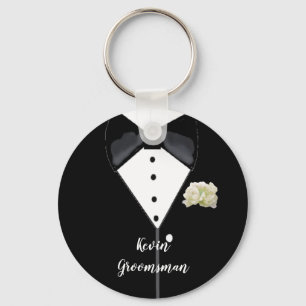 Black Tuxedo Wedding Trauzeuge Schlüsselanhänger