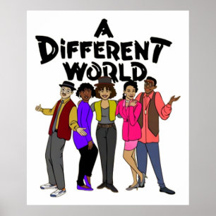 Black TV zeigt TShirtA Different World Black TV S Poster
