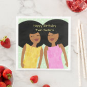 Black Twins Paper Napkins Serviette (Beispiel)