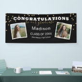 Black Two Foto Glitzer Herzlichen Glückwunsch Absc Banner (Messe)