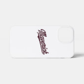 Black Typografie Maverick iPhone Hülle (Rückseite (Horizontal))