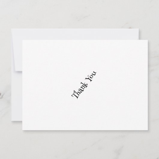 Black Typografy Foto Boy Niedlich Kids Vielen Dank (Rückseite)