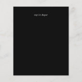 BLACK und RED BUDGET - Termine für Hochzeitfarben  (Rückseite)