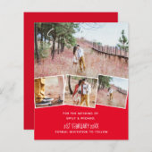 BLACK und RED BUDGET - Termine für Hochzeitfarben (Vorne/Hinten)