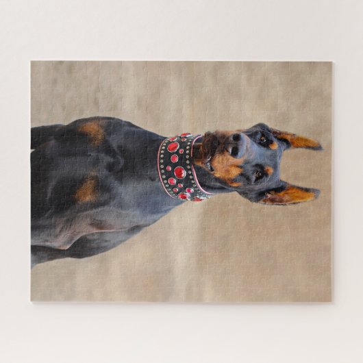 Black und Tan Doberman Pinscher Puzzle (Horizontal)