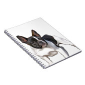 BLACK UND WEISS FRANZÖSISCHER BULLDOG NOTIZBLOCK (Rechte Seite)