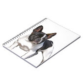 BLACK UND WEISS FRANZÖSISCHER BULLDOG NOTIZBLOCK (Linke Seite)