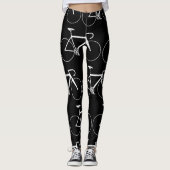 BLACK- UND WEISSZYKLUSPATTER LEGGINGS (Vorderseite)