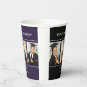 Black Uni University 3 Foto Abschluss Pappbecher (Rechts)