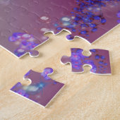 Black Unicorn Blume Fantasy Horst Kunst Puzzle (Seite)