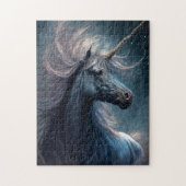 Black Unicorn Fantasy Art Puzzle (Vertikal)