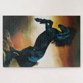 Black Unicorn Fantasy Dance Puzzle (Horizontal)