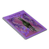 Black Unicorn Fantasy Horse Notebook Notizblock (Rechte Seite)